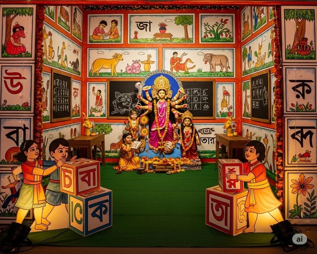 Bengali alphabet theme